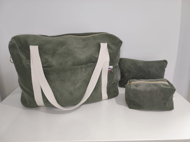Ensemble sac à langer et 2 trousses